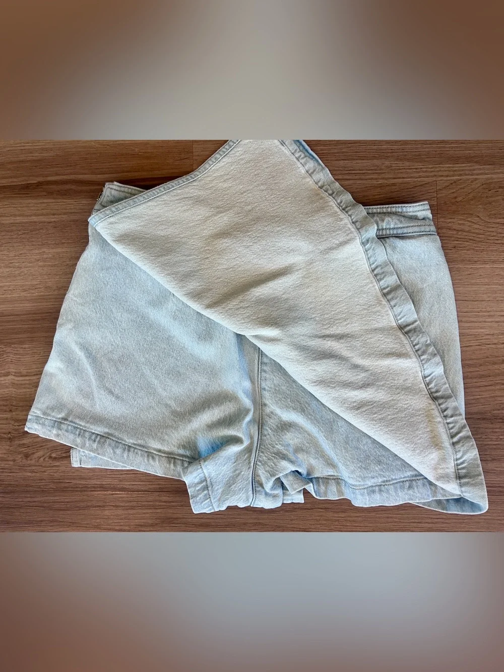 J.Crew Wrap Front Denim Mini Skort Montauk Wash Size 8 - Picture 11 of 15